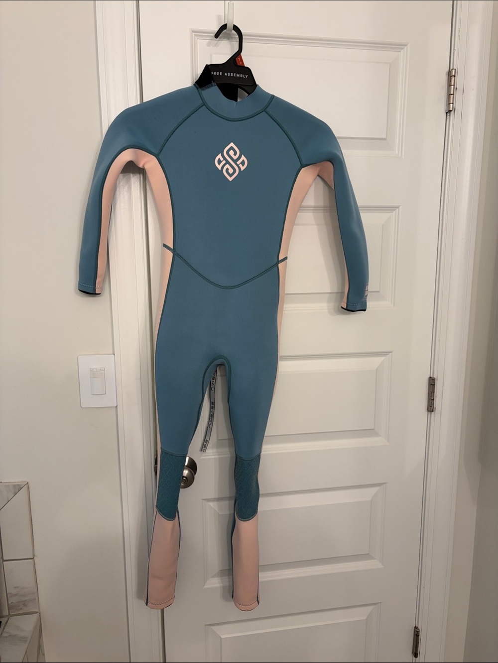 Kids Full-Body Swim Rashguard - Teal & Pink